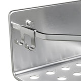 سله تخزين لزاوية الحمام 20×20×12 سم - فضي