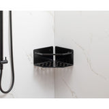 سله تخزين لزاوية الحمام 20×20×12 سم - أسود