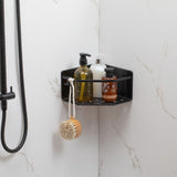 سله تخزين لزاوية الحمام 20×20×12 سم - أسود