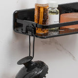 سله تخزين لزاوية الحمام 20×20×12 سم - أسود