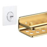 سلة تخزين لزاوية الحمام سيرينيتي 20×20×5.5 سم - ذهبي