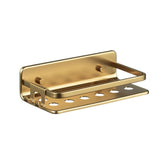 Rectangular Storage Basket Serenity 20X10X5.5Cm - Gold