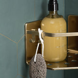 سلة تخزين مستطيلة الشكل سيرينيتي 20×10×5.5 سم - ذهبي