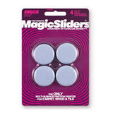 Magic Sliders 4Pc Silent Nai-On Chair Glider 1-1/8"- - Blue