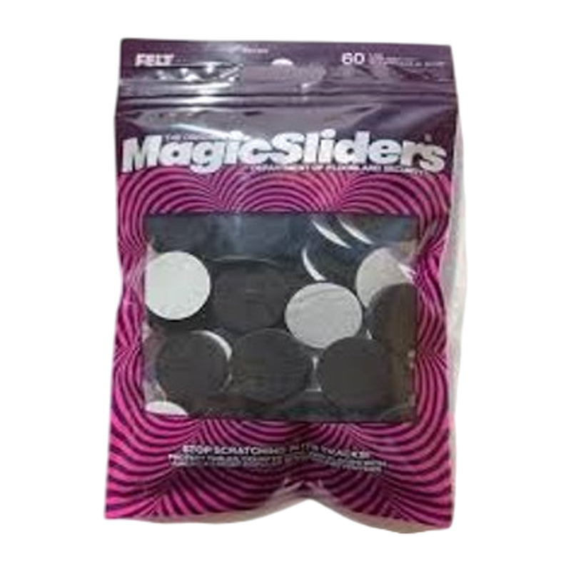 Magic Sliders 60Pc Heavy Duty Self Stick Felt Pads Round - - Brown