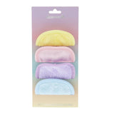 Eleganza 4-Piece Makeup Remover Pads Set-Multicolor