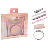 Eleganza 6-Piece Manicure Set-Pink