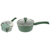 Excellent Houseware Sauce Pan Aluminium 18X8Cm-Green
