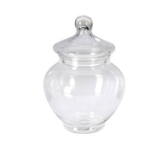 Excellent Houseware Glass Storage Pot With Lid, 14 × 19 Cm-Clear