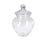 Excellent Houseware Glass Storage Pot With Lid, 14 × 19 Cm-Clear