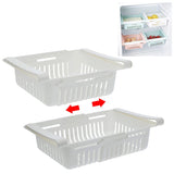 Koopman Plastic Extendable Fridge Organizer-White