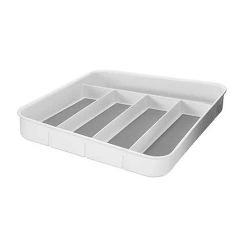 Plastic Cutlery Tray 32.5X29X4.5Cm-Grey