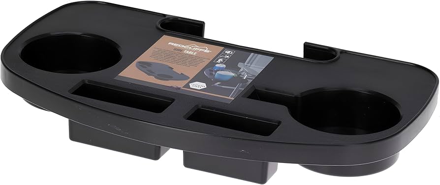 Koopman Plastic Side Clip-On Table For Chair-Black