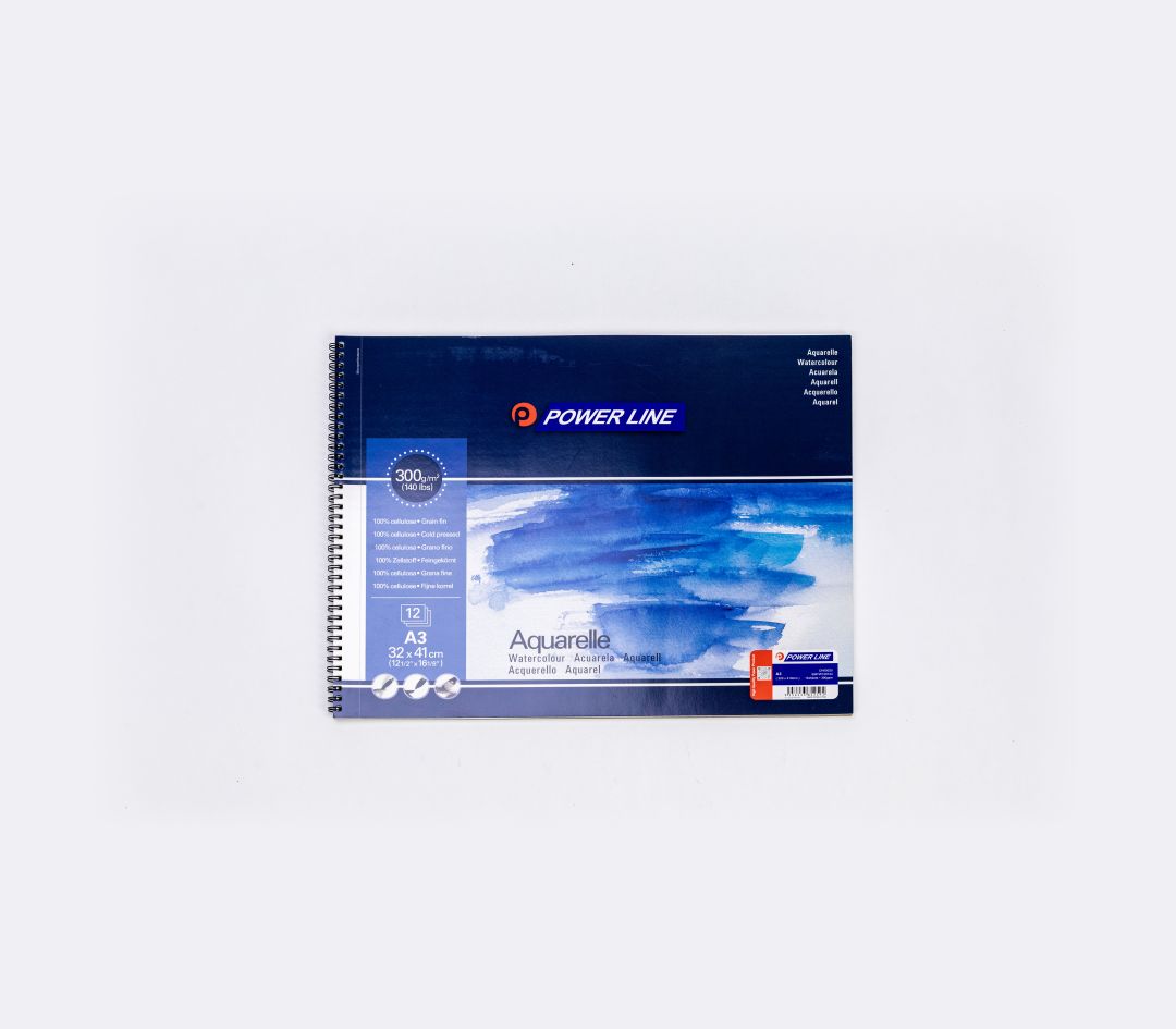 Power Line Aquarelle Watercolor Pad-Blue