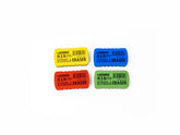 Power Line Dual-Use Whiteboard & Blackboard Erasers Yellow