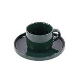 طقم فناجين قهوة 12 قطعة - أخضر