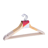 4Pcs Wooden Suit Hanger Set - Beige