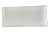 Porclain plate - White 42x26cm