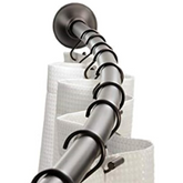 Curved Shower Rod , Bronze
