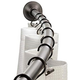 Curved Shower Rod , Bronze