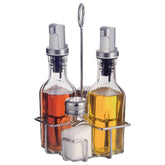 طقم زجاجات توابل المائدة المستديرة 4 قطعة