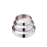 Saflon Stainless Steel Premium Frypan 3 Pcs Set36+32+28 Cm
