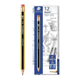 عدد 12 قلم رصاص مع مساحة مطاط