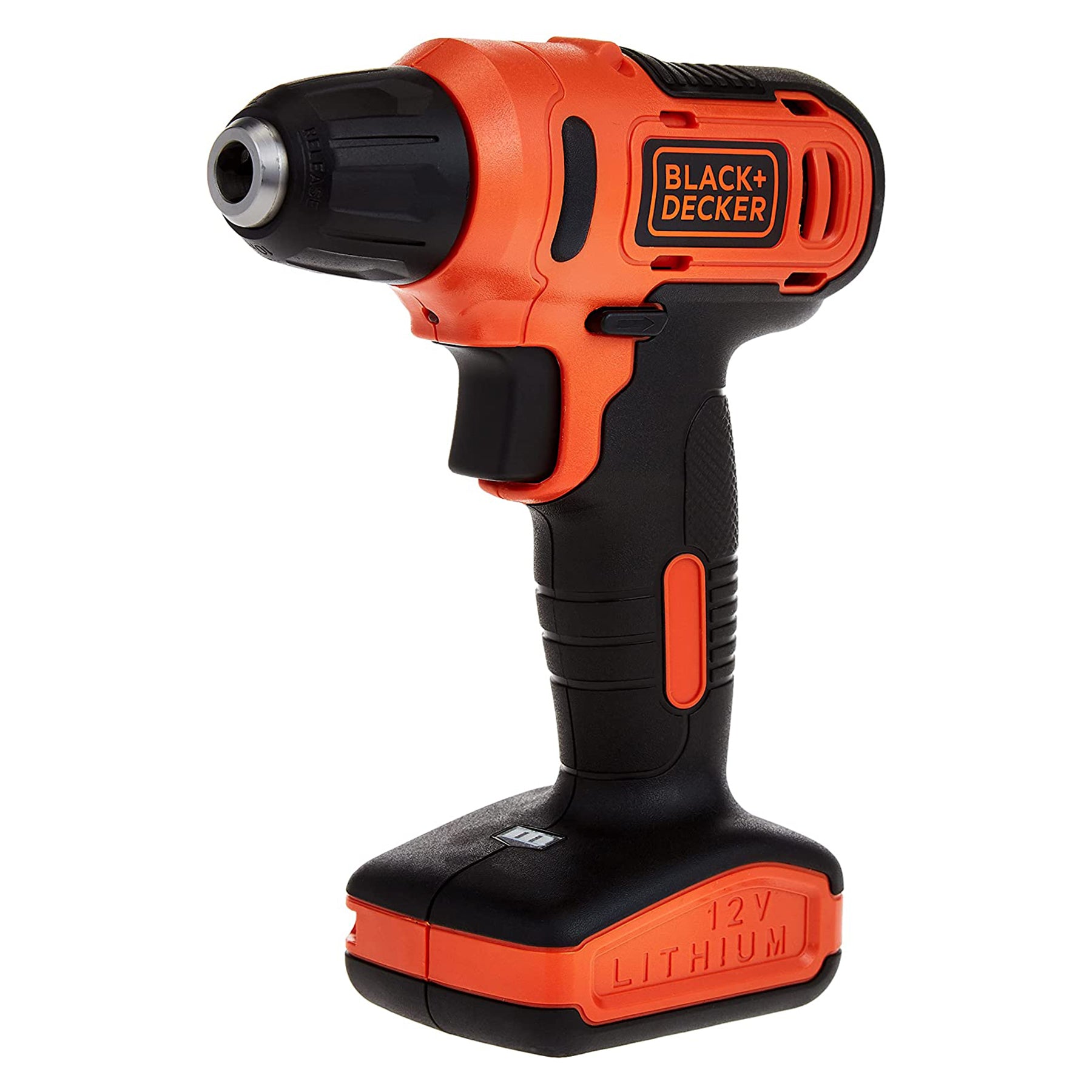 Driver drill, Orange and blackPower: 12 volt