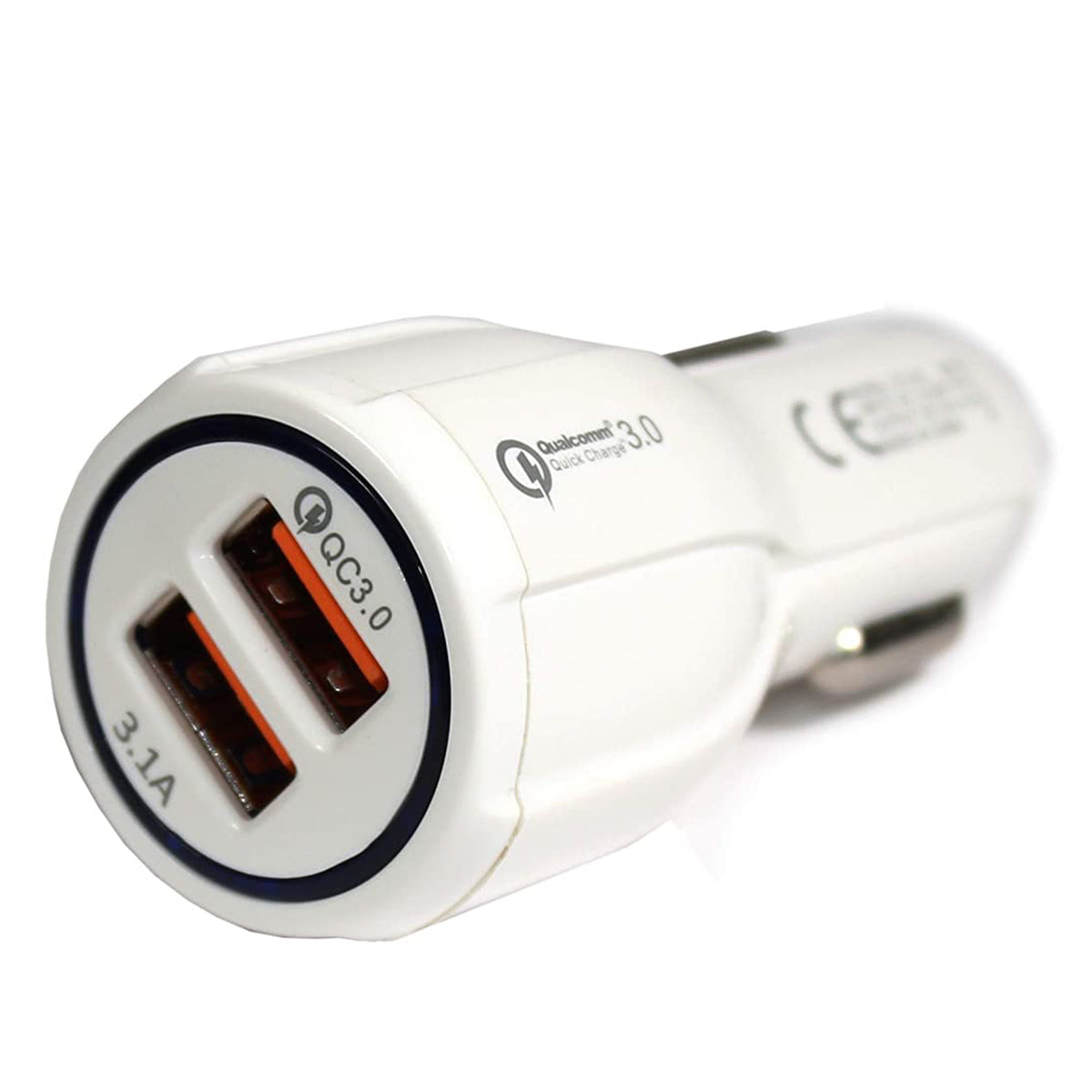 Car Phone charger, White_Power: 3.1 Amp