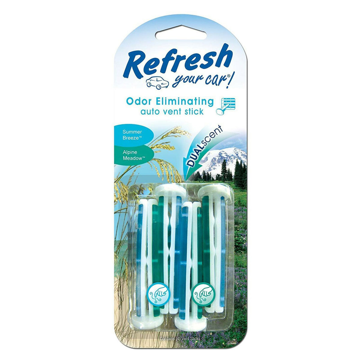 Dual Scent Alpine Meadow & Summer Breeze scent Contains: 4 pieces