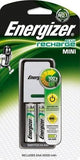 Mini Charger for AA Battery With 2 Rechargeable AA Batteries Included
