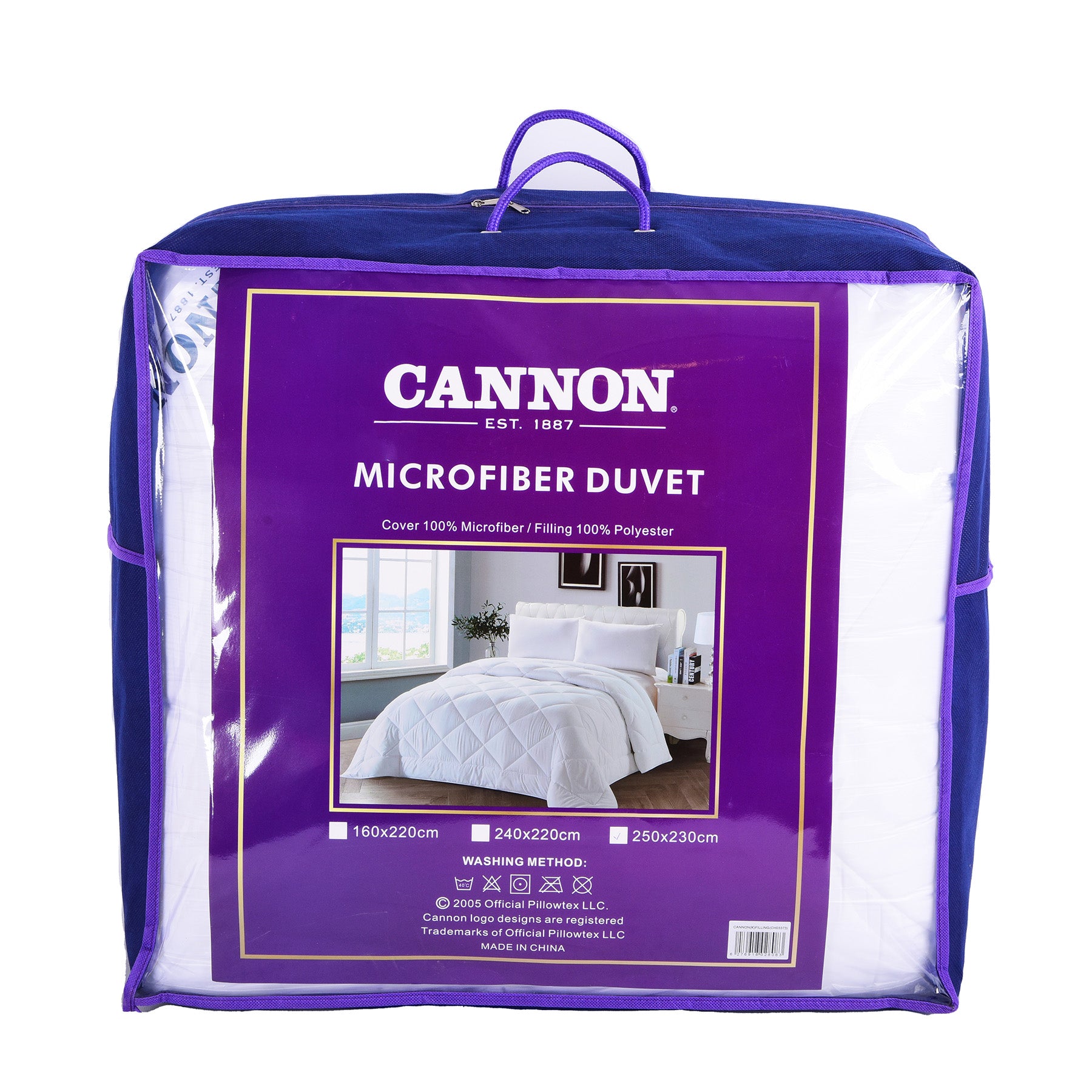 Microfiber Duvet , King Size Size: 250x230cm.