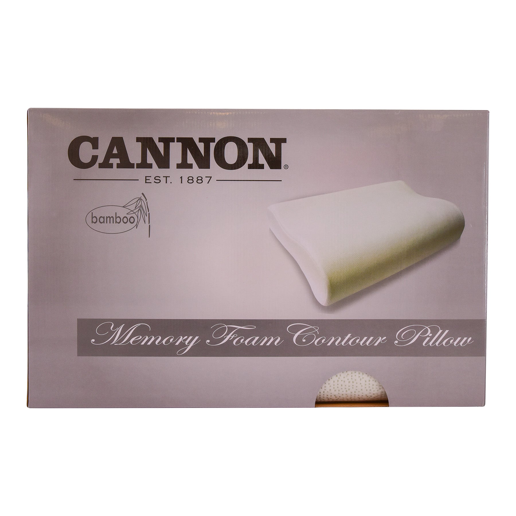 Memory Foam Bamboo Contour Pillow Size: 61x40x12/10cm