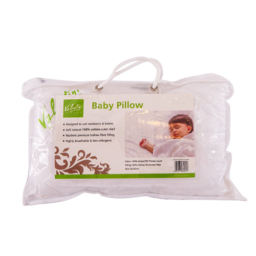 Baby Pillow - WhiteSize: 26x42cm.