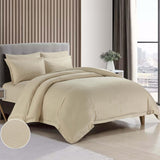 6pcs King stripe hotel line comforter set