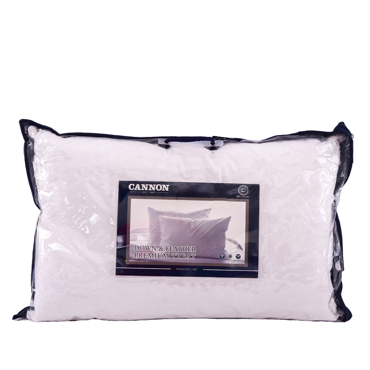 Premium Feather Pillow , White ColorSize: 50x75 cm