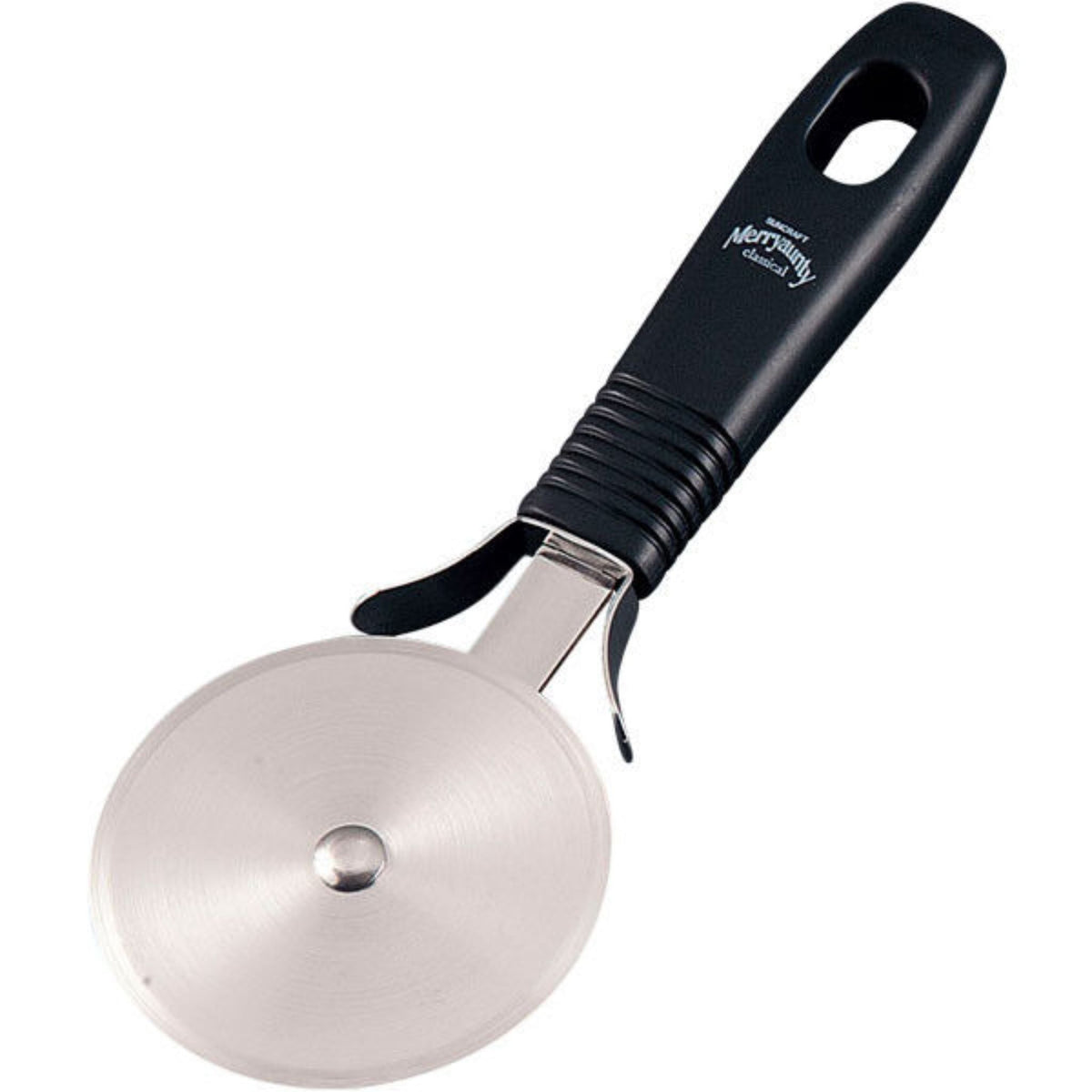 Pizza Cutter - Black & Silver ColorSize: 19 cm