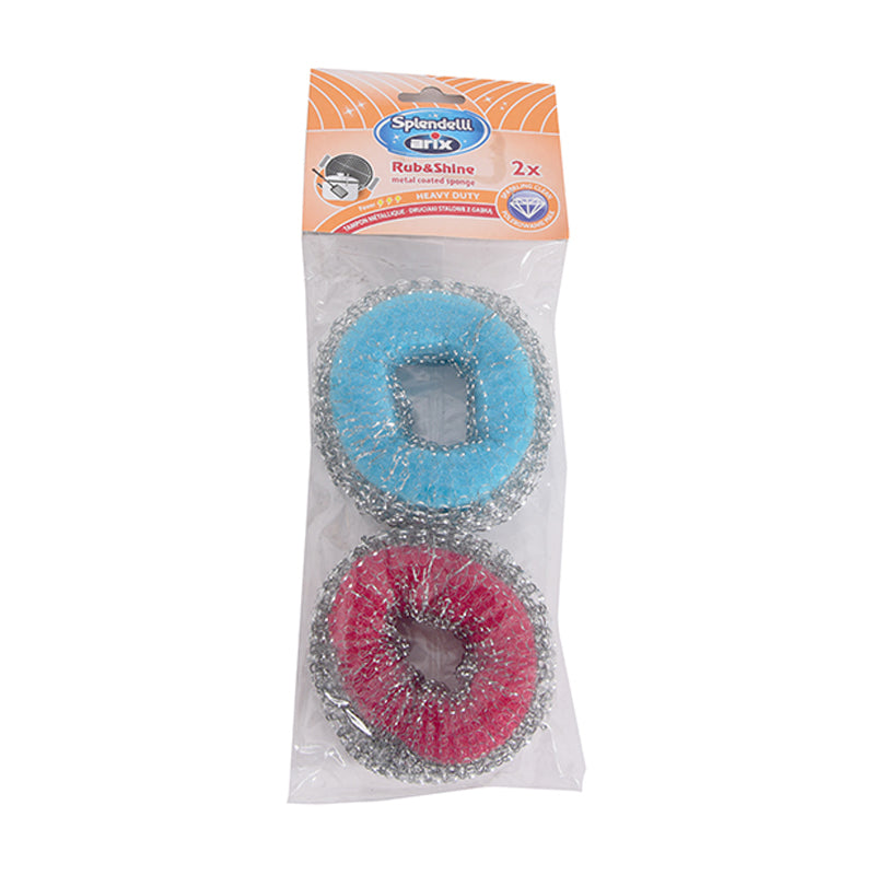 Arix Rub&Shine Mtl & Synth.Sponge 2Pcs - Arix