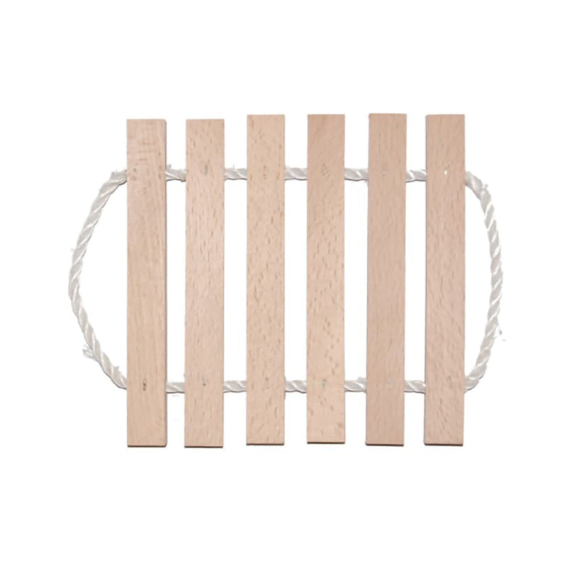Geor  Rack With Handle - 7 Slats 22X22Cm - Beige