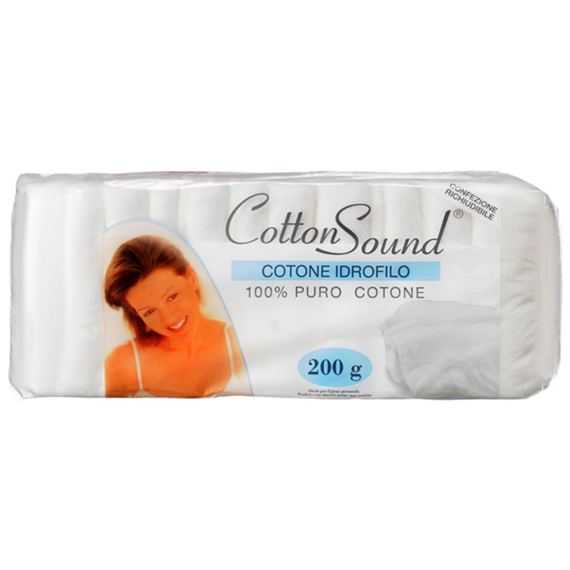 Cotton Sound Polybag Cotton Wool 200g -White