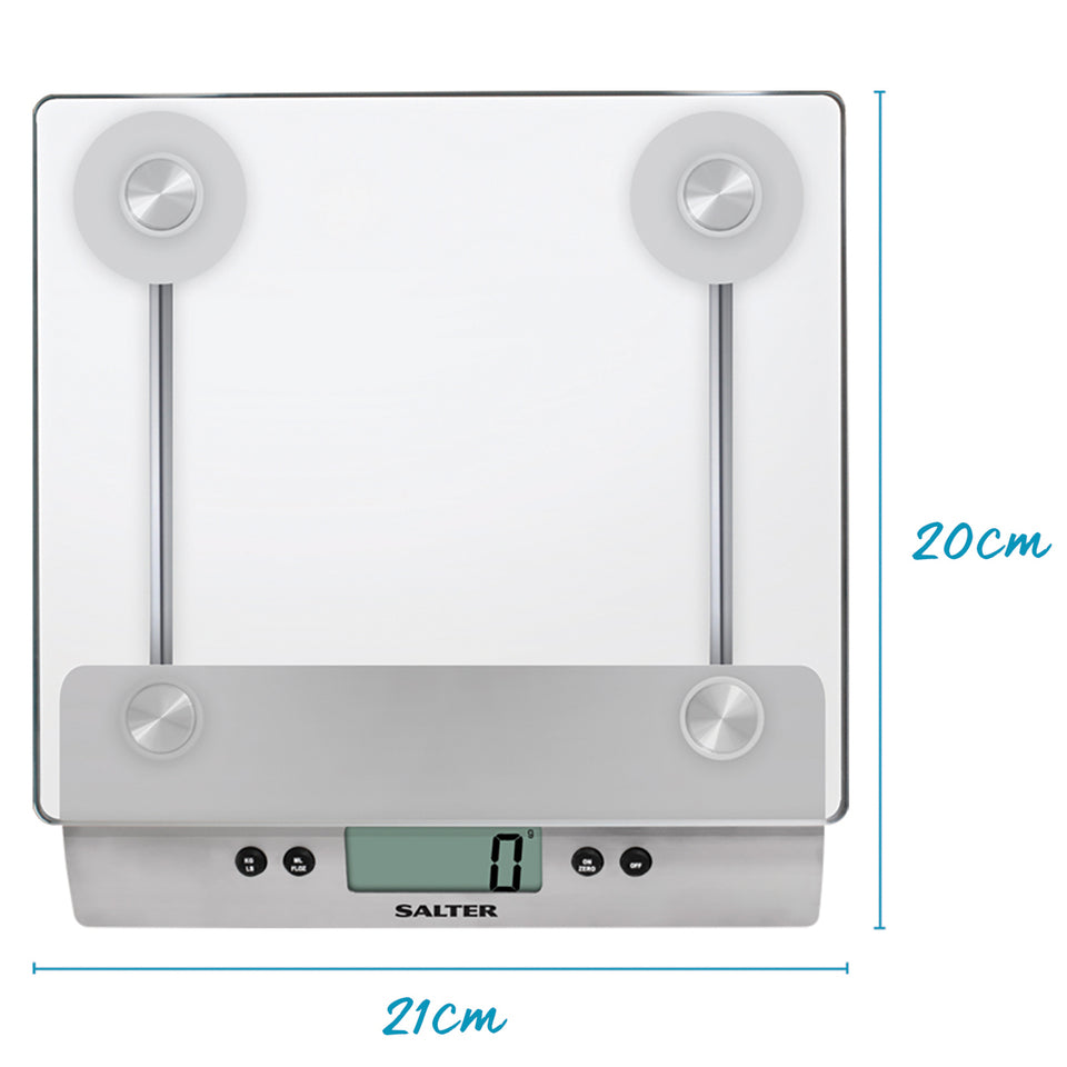 Electronic Glass Kitchen Scale - Silver ColorCan Holds 5 KG