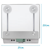 Electronic Glass Kitchen Scale - Silver ColorCan Holds 5 KG