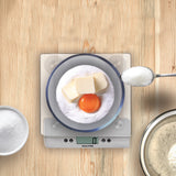 Electronic Glass Kitchen Scale - Silver ColorCan Holds 5 KG