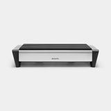 Food Warmer 2 Burners - Silver Steel & Black ColorSize: 18.8x35.7x8cm