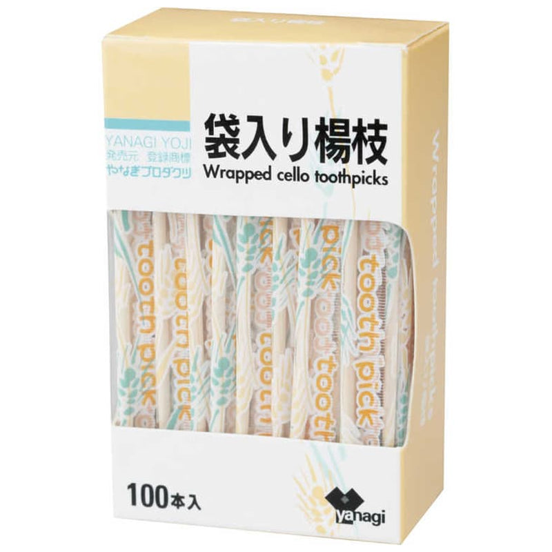 Yanagi Singly Wrapped Toothpicks-Beige