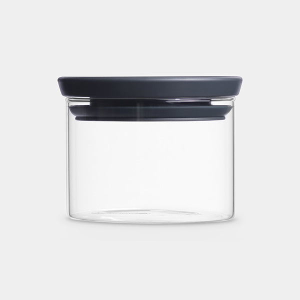 STACKABLE JAR , Glass - Dark GreyCapacity volume (ltr): 0.3 litres
 Diameter: 10.4 cm