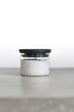 STACKABLE JAR , Glass - Dark GreyCapacity volume (ltr): 0.3 litres
 Diameter: 10.4 cm
