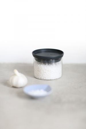 STACKABLE JAR , Glass - Dark GreyCapacity volume (ltr): 0.3 litres
 Diameter: 10.4 cm