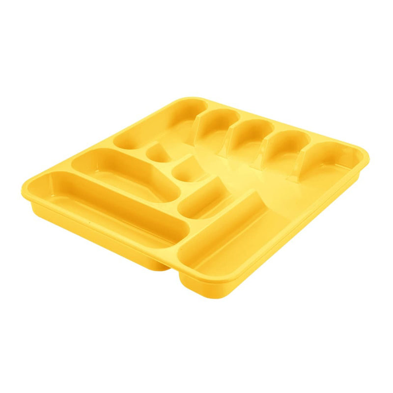 Tontarelli Large Cutlery Tray 37.5X41.5X4.5Cm-Yellow