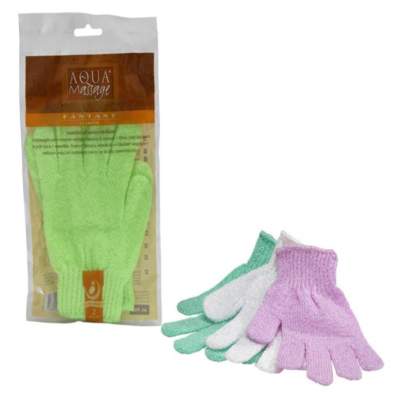 Arix Exfoiliating Nylon Gloves-Multicolor